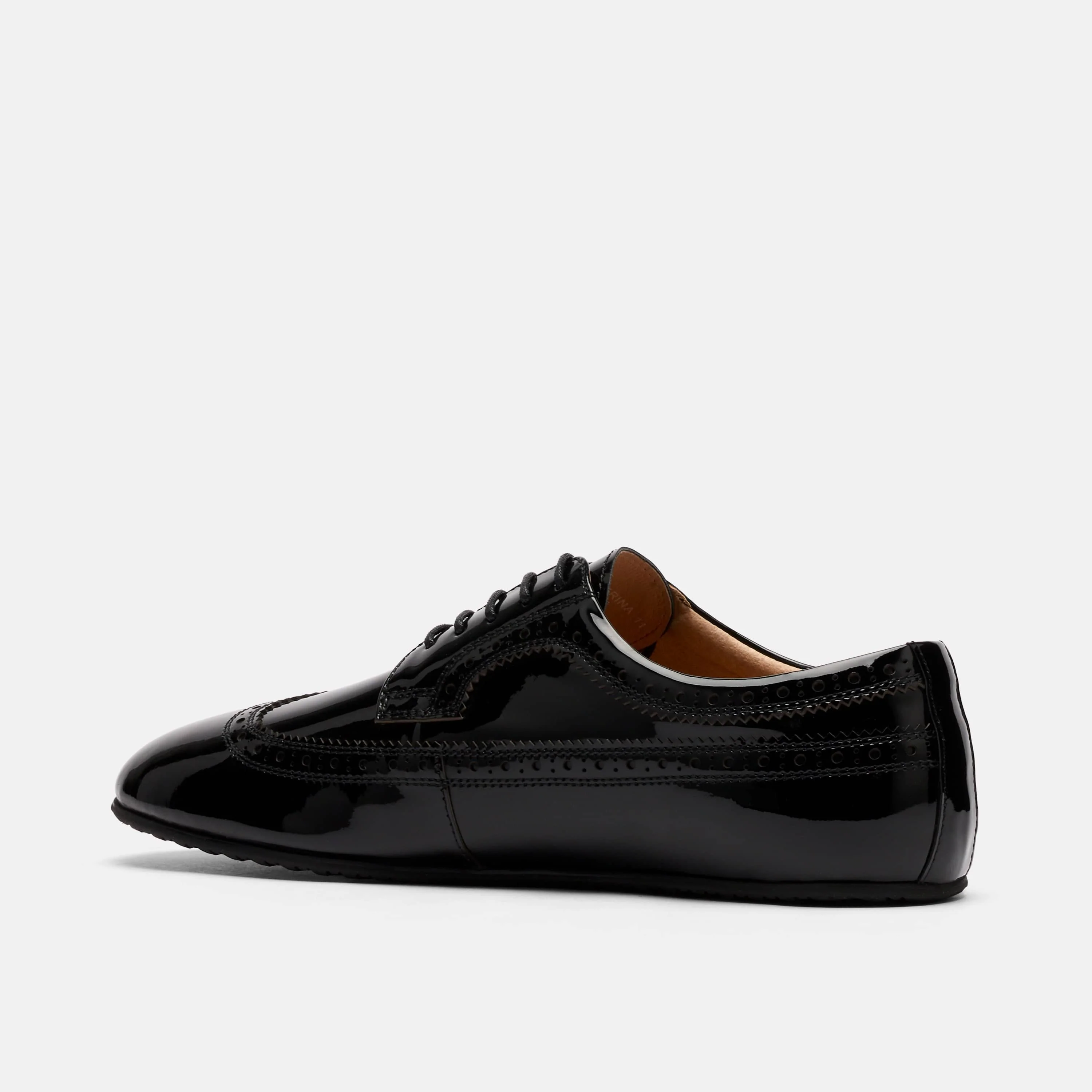 Alexander Black Patent Leather Ballerina Longwing Sneakers - Image 4