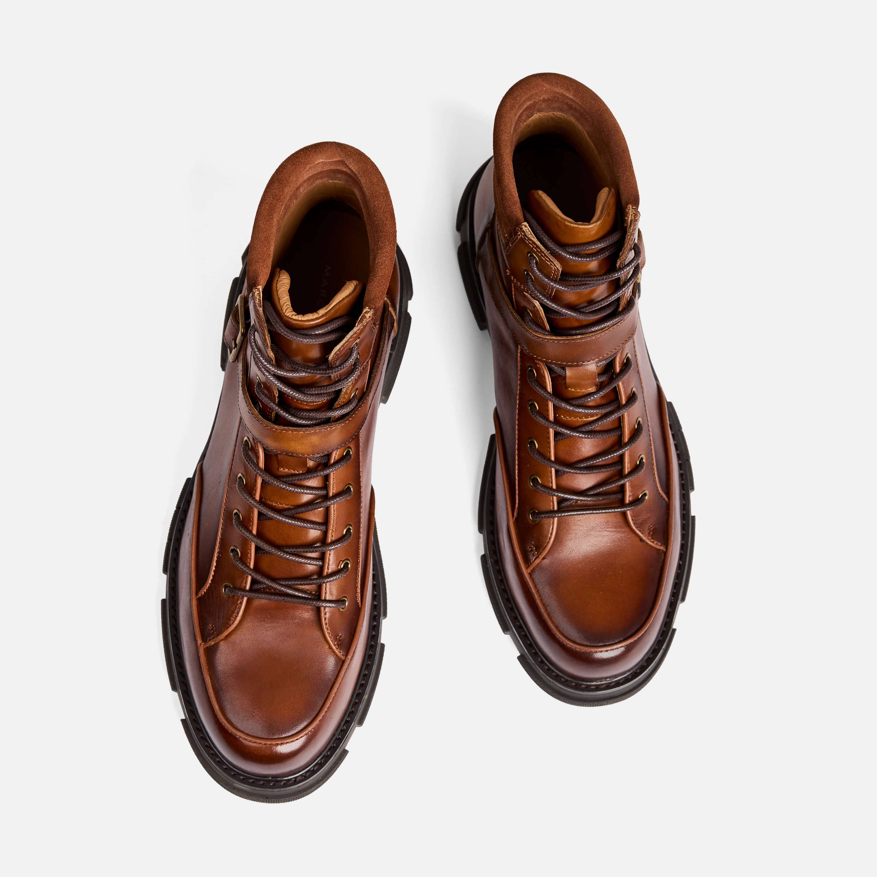 Atlas Brandy Leather Strap Boots - Image 5