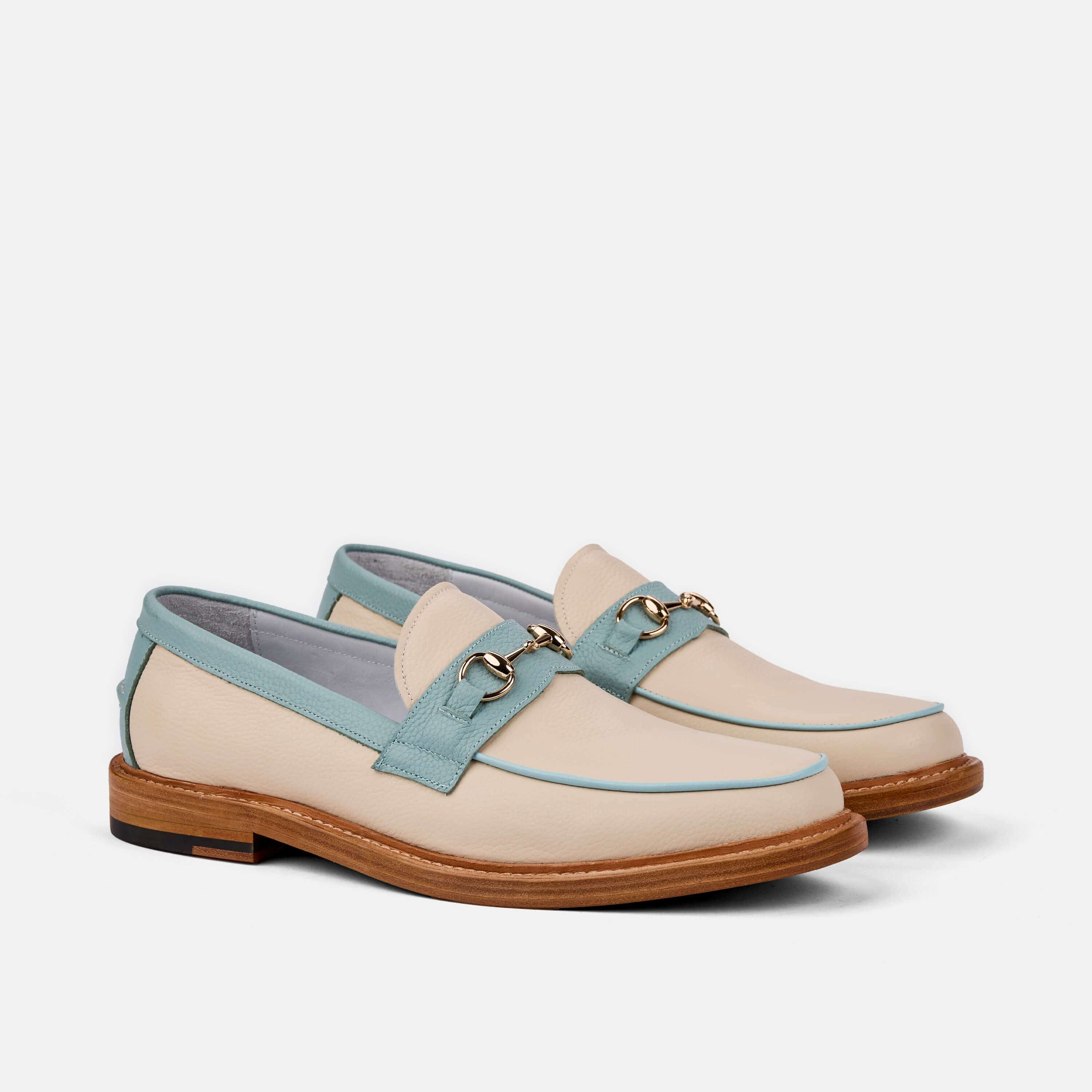 Boardwalk White Sands Leather Horse-Bit Loafers - Image 2