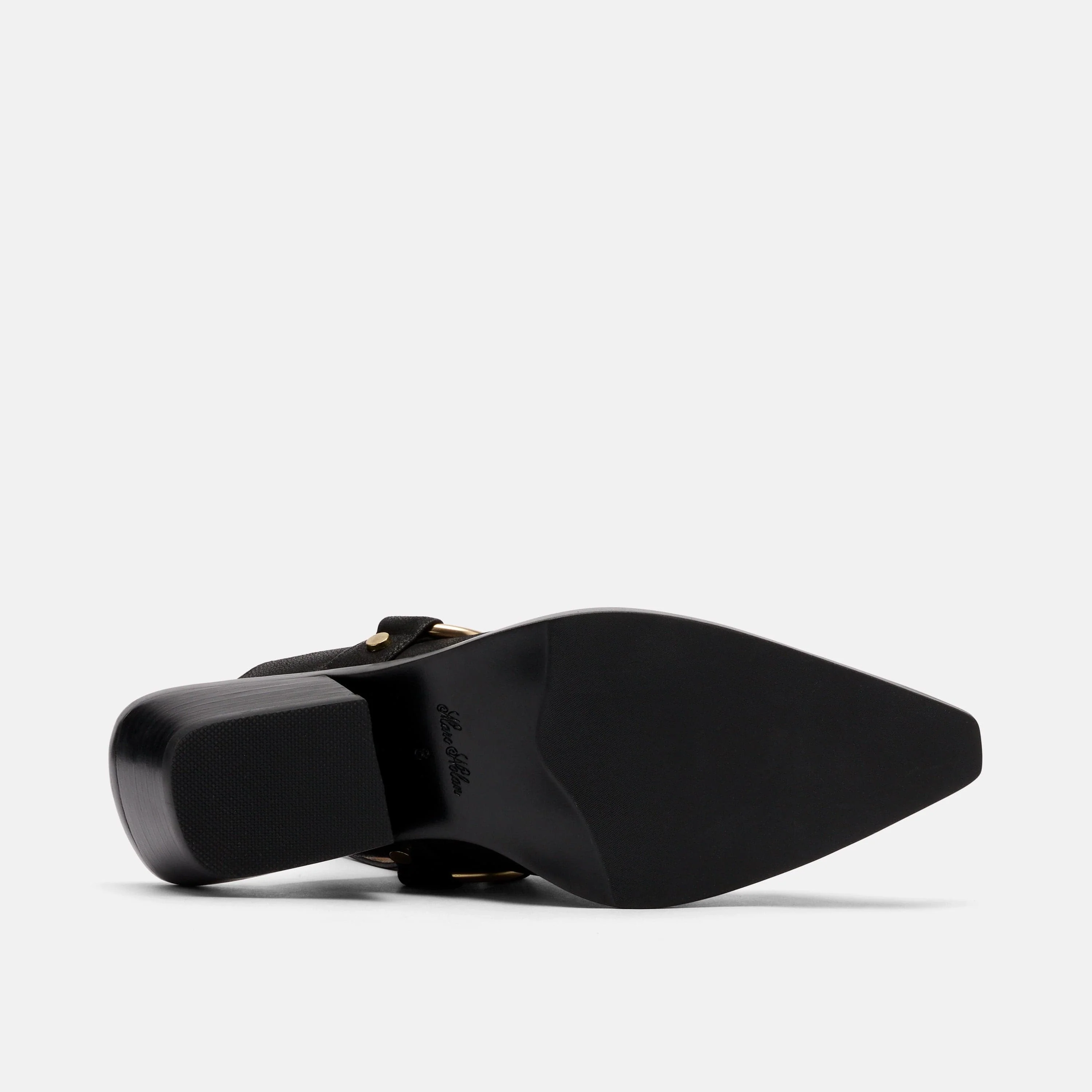 Frontier Black Leather Western Slingbacks - Image 6