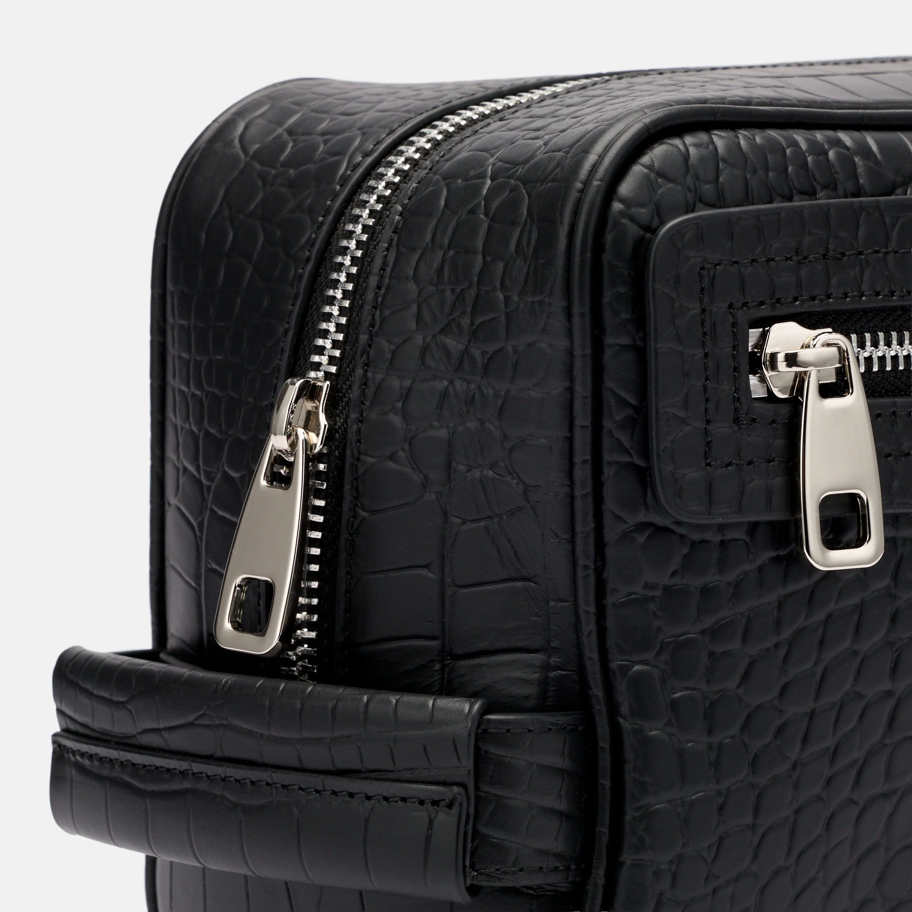 Marc Nolan Dopp Kit - Black Crocskin - Image 2